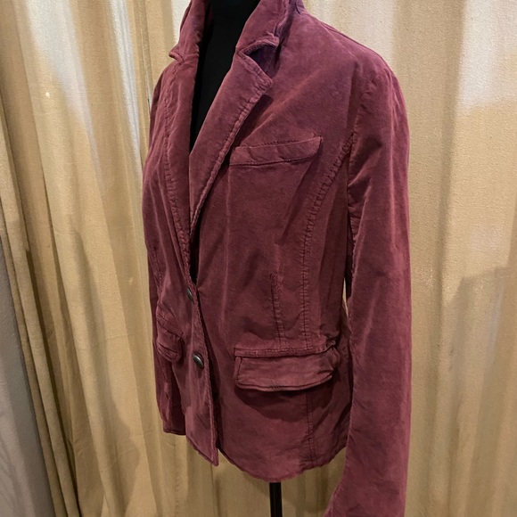 Free People Byron Corduroy Blazer in Mulberry - Picture 5 of 8
